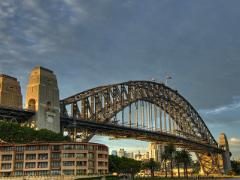 sydney harbor bridge hdr
